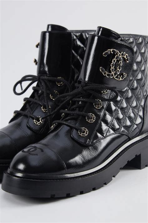 chanel ankle boots black|chanel quilted ankle boots.